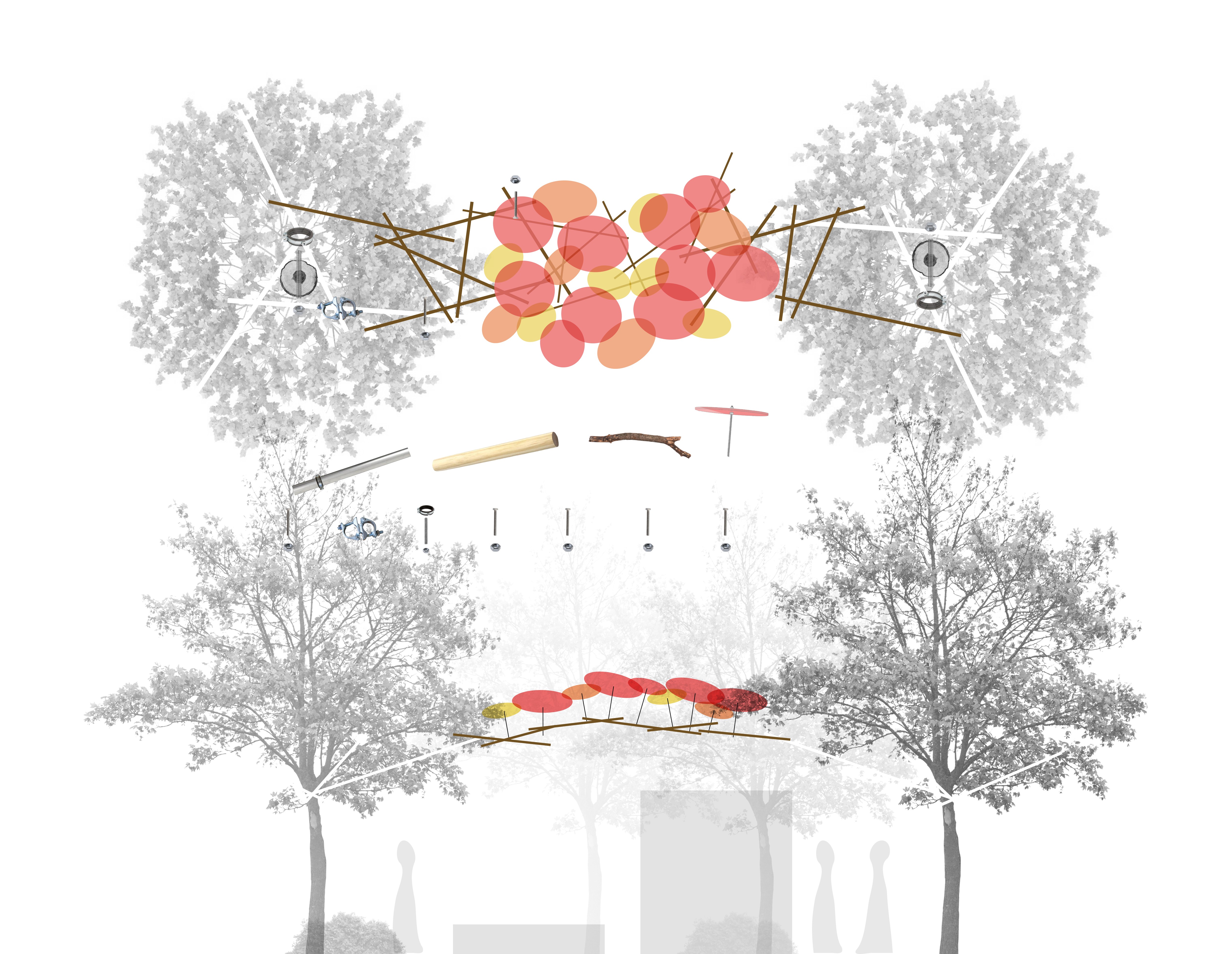 Ongrowing pavilion